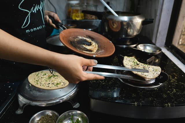 Cooking sabzi
